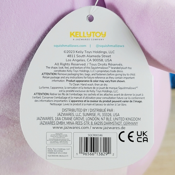 Squishmallow Monica the Axolotl 14" UltraSoft Stuffed Sealife Squad Toy Plush - Picture 6 of 6